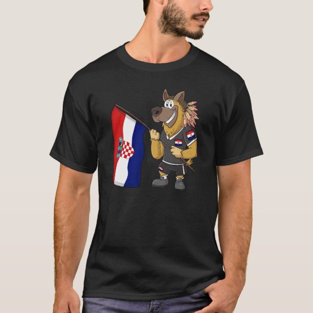 Camiseta Croatia Rasta Dog (Frente)