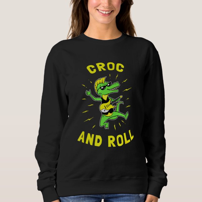 Camiseta Croc And Roll  Crocodile Rock And Roll (Frente)