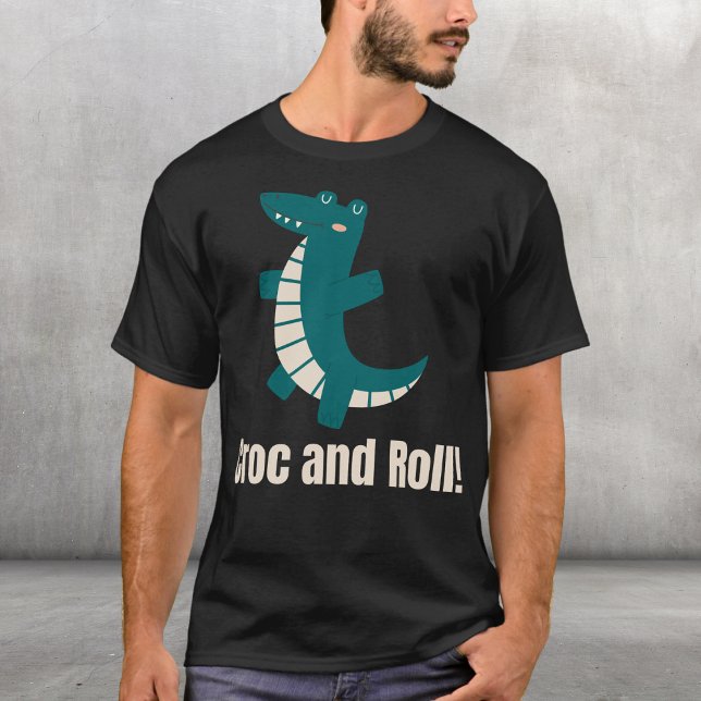Camiseta Croc e Roll! (Criador carregado)