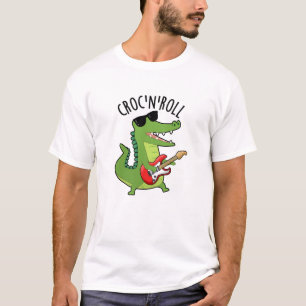 Camiseta Croc N Roll Funny Crocodilo Pun