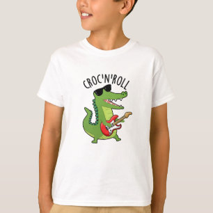 Camiseta Croc N Roll Funny Crocodilo Pun