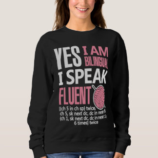 Camiseta Croche Bilingual Crocheting Needlecraft Sewing