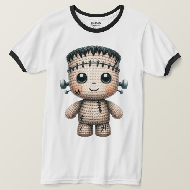 Camiseta Croché Frankenstein (Frente do Design)