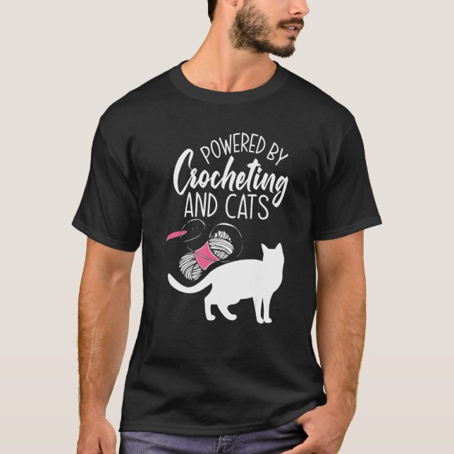 Camiseta Croché  Gato  Croché  Crochê (Frente)