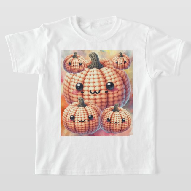 Camiseta Croché Pequena Abóbora (Postura )