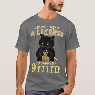 Camiseta Crochet Cat I Não Preciso De Licença