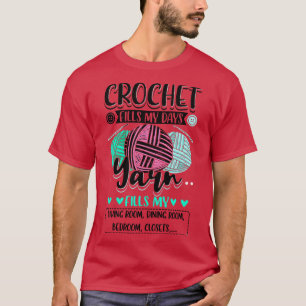 Camiseta Crochet Crocheting Preenche Meus Dias