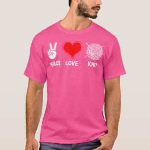 Camiseta Crochet de Fio Paz Amor Tricô