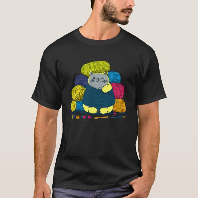 Camiseta Crochet de lã de gato (Frente)