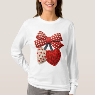 Camiseta Crochet Heart Womens Tshirt