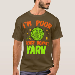 Camiseta Crochet Im Pobre, Por Favor, Doe Fios