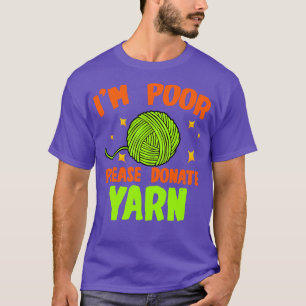 Camiseta Crochet Im Pobre, Por Favor, Doe Fios