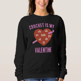 CAMISETA CROCHET IS MY VALENTINE