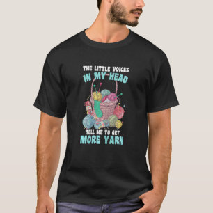 Camiseta Crochet Little Voices Me Diz Para Conseguir Mais C
