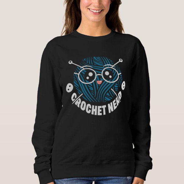 Camiseta Crochet Nerd  Crocheting  Yarn (Frente)