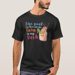 Camiseta Crochet Por Toda A Carreira Do Crocheter De Fios