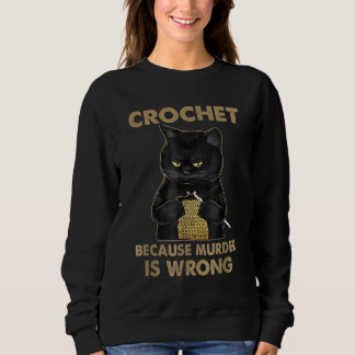 Camiseta Crochet Porque O Assassinato É Um Gato Negro De Cr