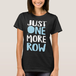 Camiseta Crochet Só Mais Um Fio De Fileira E Agulha De Ganc