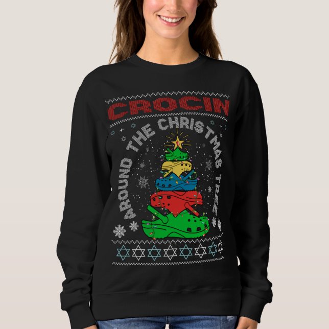 Camiseta Crocin em torno da árvore de Natal (Frente)