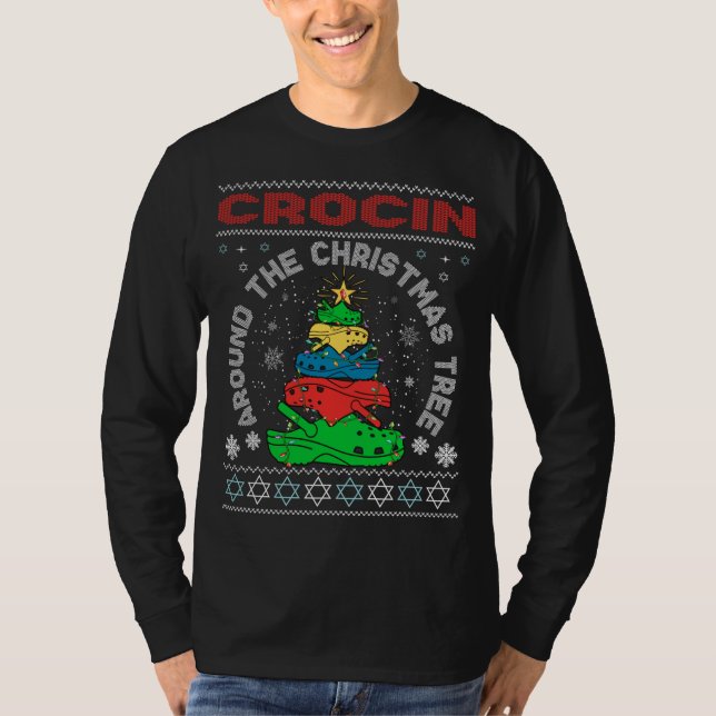 Camiseta Crocin em torno da árvore de Natal (Frente)