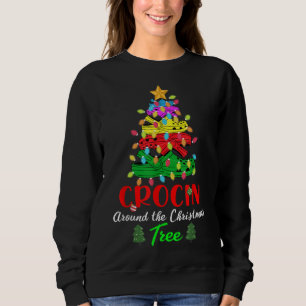 Camiseta Crocin em torno da árvore de Natal Engraçado Árvor