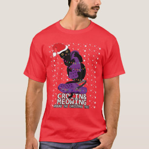 Camiseta Crocina E Meias À Volta Da Árvore De Natal Engraça