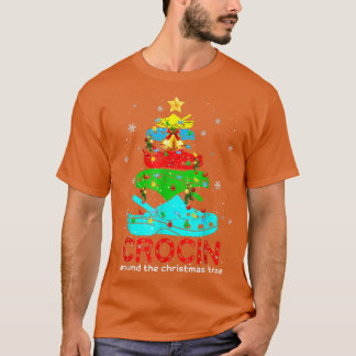 Camiseta Crocina em torno da árvore de Natal192