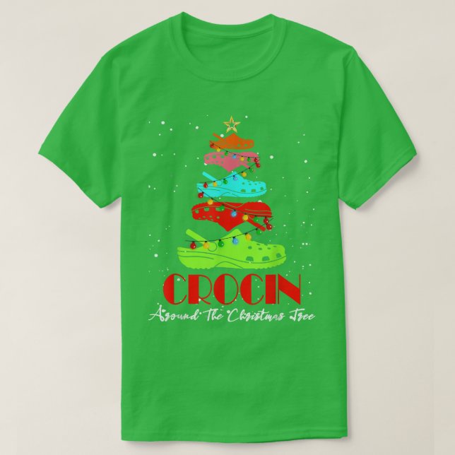 Camiseta Crocina em torno da árvore de Natal de 2011 (Frente do Design)