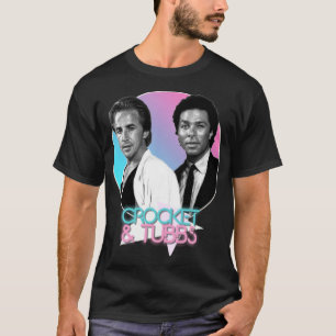 Camiseta Crockett e Tubbs Retro Miami Vice Tributo dos Anos