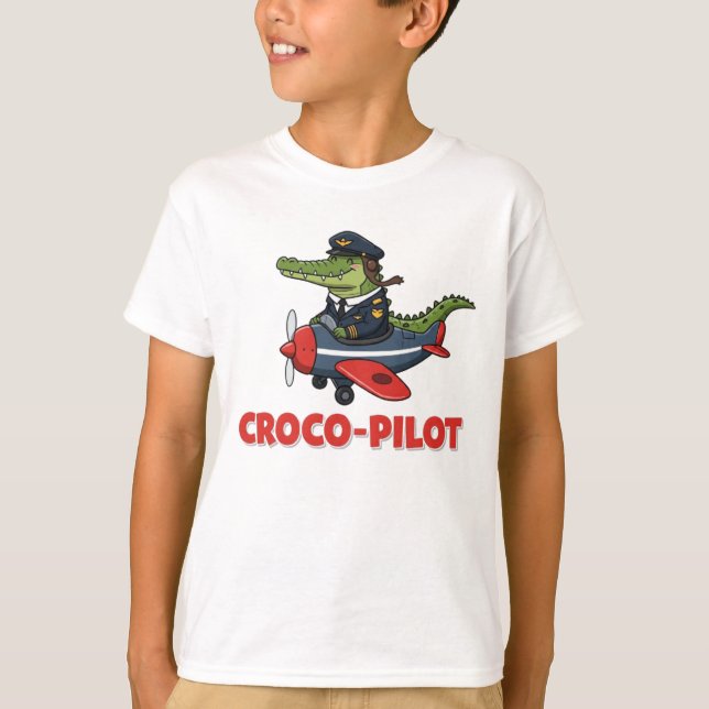 Camiseta Croco-Piloto em alta velocidade (Frente)