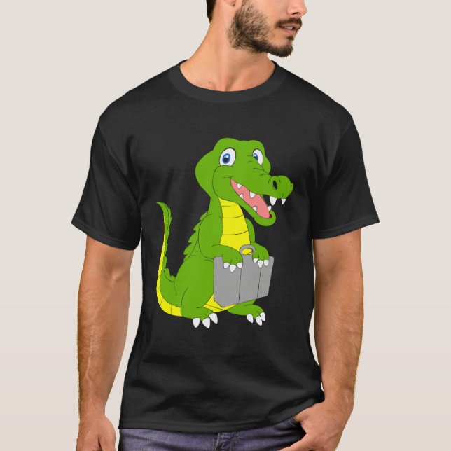Camiseta Crocodile goes on holiday mode holiday summer fami (Frente)