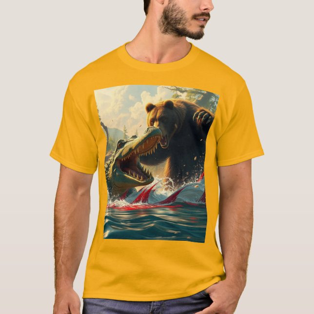 Camiseta Crocodile in the Wild Waters (Frente)
