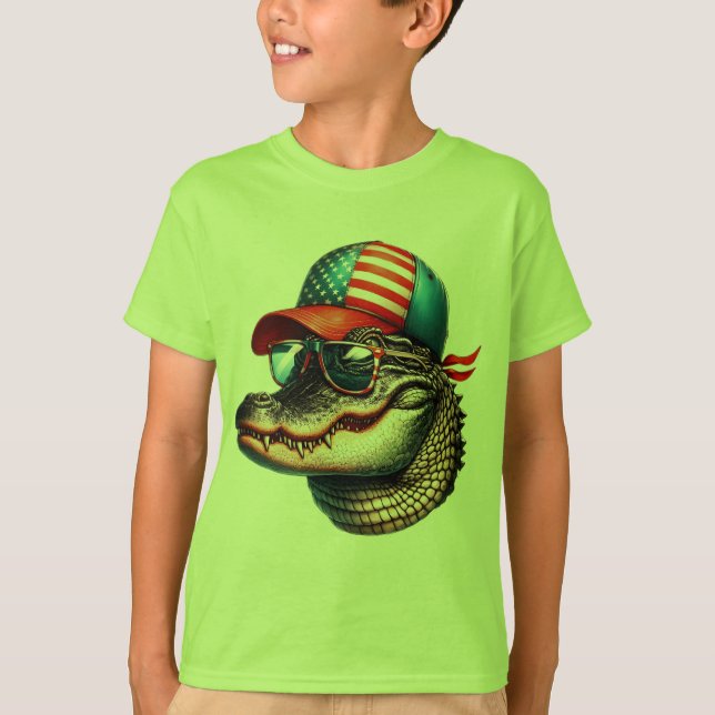 CAMISETA CROCODILO AMERICANO (Frente)