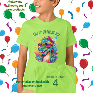 Camiseta Crocodilo Aniversário