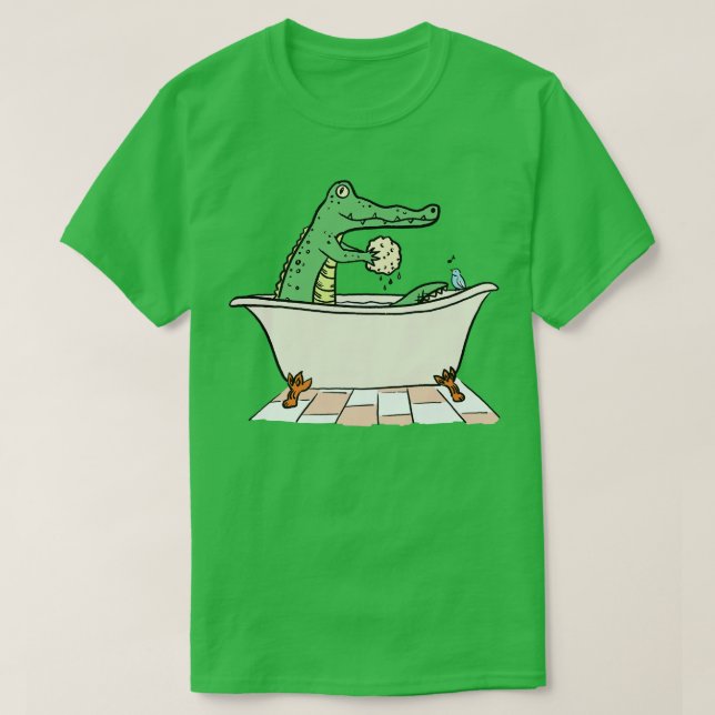 Camiseta Crocodilo Bathtime (Frente do Design)