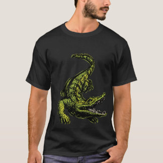 Camiseta crocodilo clássico de vintage