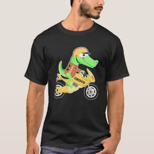 Camiseta Crocodilo com motociclista