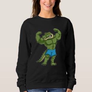 Camiseta Crocodilo como Bodybuilder extreme