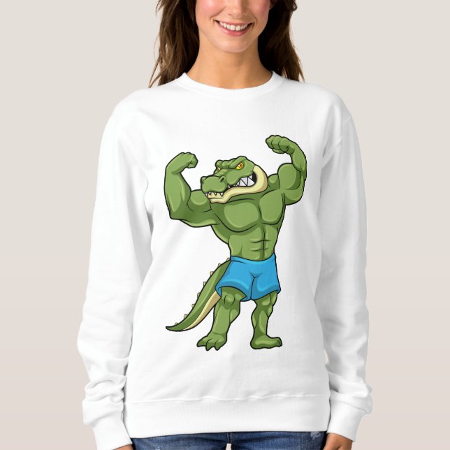 Camiseta Crocodilo como Bodybuilder extreme (Frente)