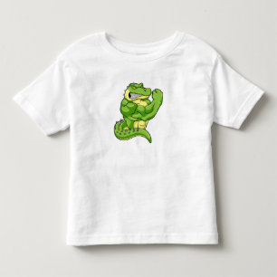 Camiseta Crocodilo como Criador de Porcos e Músculos Grand