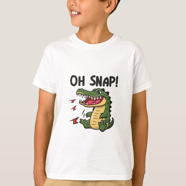 Camiseta crocodilo-da-índia (Frente)