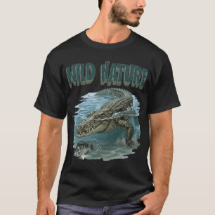 Camiseta Crocodilo da Natureza Selvagem