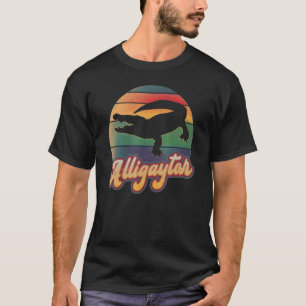 Camiseta Crocodilo de Alligador de Vintagem Retro de gay Al