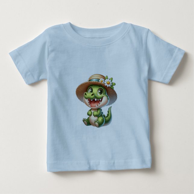 Camiseta Crocodilo de Bebê Cento (Frente)
