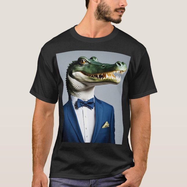 Camiseta Crocodilo de fato (Frente)
