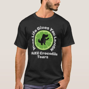 Camiseta crocodilo de jacarés-animais, réptil engraçado