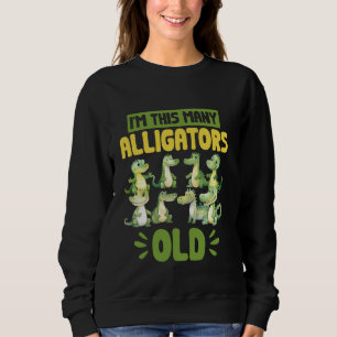 Camiseta Crocodilo do 8º Aniversário do Alligator Este Muit