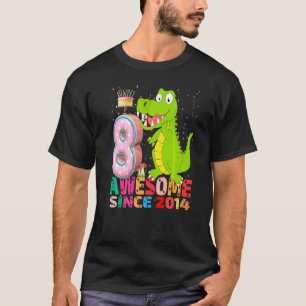 Camiseta Crocodilo Eu sou Garotas de 8 anos Crocodilo de An