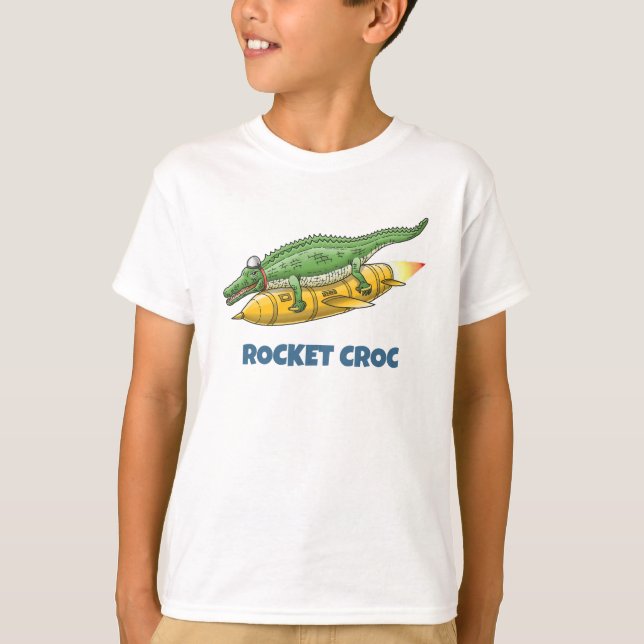 Camiseta Crocodilo Foguete (Frente)