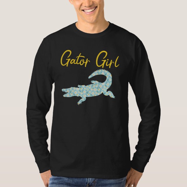 Camiseta Crocodilo Gator Girl Alligator Lover Zookeeper (Frente)